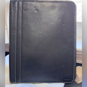 🖤📓Stunning Rare ROOTS Black Leather Notebook Portfolio📓🖤